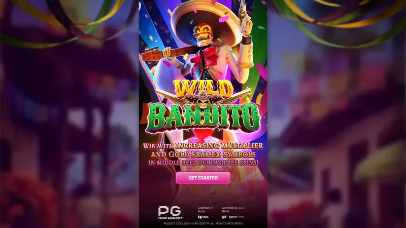 Wild Bandito 데모 시작 화면